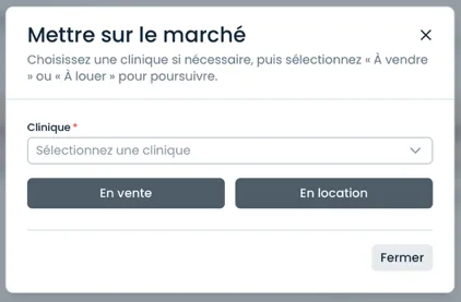 Fenêtre Mettre sur le marché