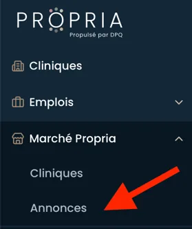 Menu Marché Propria, Annonces